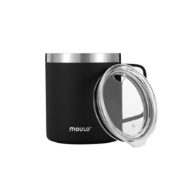 Thermo drinkbeker zwart, 0,35 L, Moulo