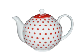 Theepot Polka dot rood 1 L van Isabelle Rose