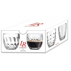 Set  van 4 verschillende espressoglaasjes van La Rochère