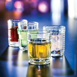 Set van 4  verschillende shotglaasjes van La Rochère