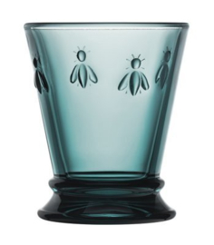 Waterglas "bij", nachtblauw van La Rochère, set van 6 stuks