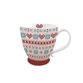 Grote kop/mok 430 ml Hygge Holidays van Isabelle Rose