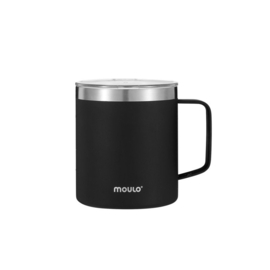 Thermo drinkbeker zwart, 0,35 L, Moulo