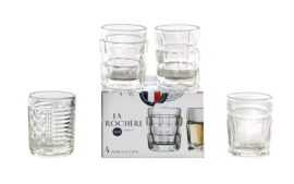 Set van 4  verschillende shotglaasjes van La Rochère