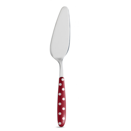 Taartschep rood met witte stippen Isabelle Rose