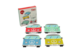 Balvi glasonderzetters VW 4 stuks in doosje