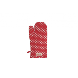 Ovenwant polka dot rood van Isabelle Rose