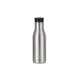 Moulo thermo drinkfles chroom met slotdeksel, 500 ml