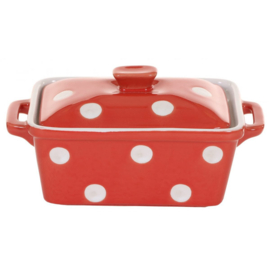 Rood  met witte stippen botervloot van Isabelle Rose
