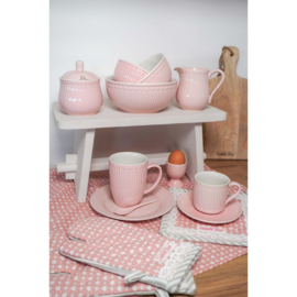 Porseleinen lepel roze met hartjes Isabelle Rose