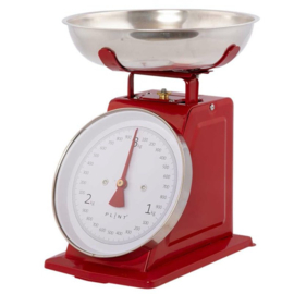 Retro weegschaal Rood van Plint A/S