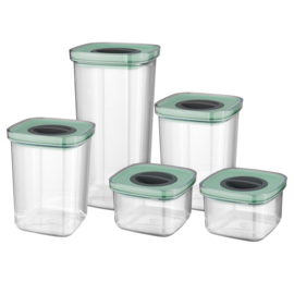 5-delige set  voedselcontainers smart seal BergHoff, Leo Line