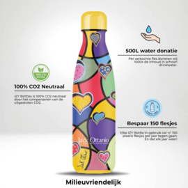 IZY thermo drinkfles 46 Hearts of Diamonds van Jack Ottanio, 500 ml