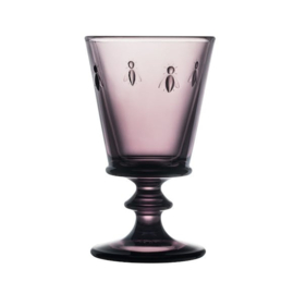 Wijnglas "bij", aubergine/paars van La Rochère, set van 6 stuks