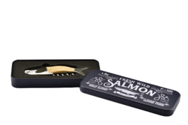 Zalm kurkentrekker in cadeaublik van Balvi