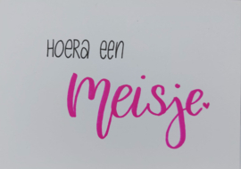 Hoera een meisje