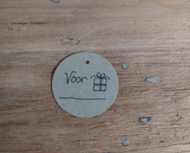 Kerst label - cadeau