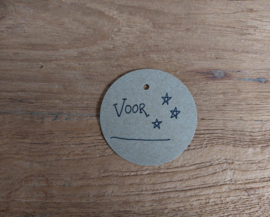 Kerst label - ster