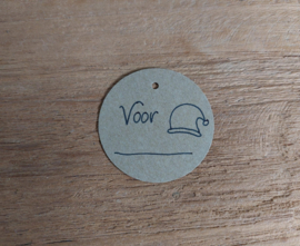 Kerst label - muts