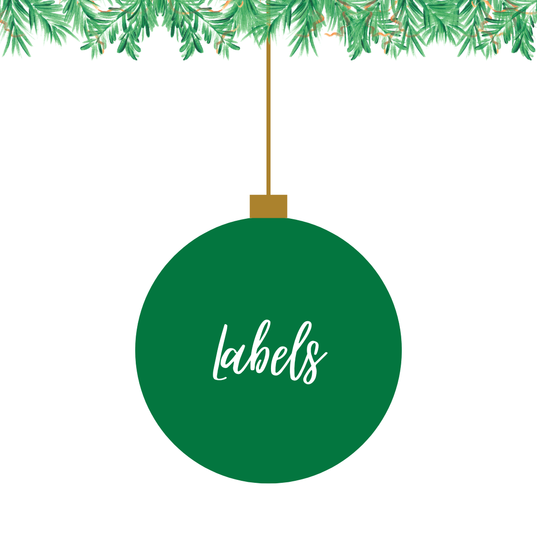 Kerst - labels - cadeaulabels