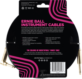 Ernie Ball 6058 geweven gitaar kabel 7,6 meter Black