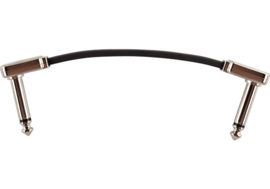 Ernie Ball 6225 Flat Ribbon Patch Cable haaks 7.5 cm platte Jacks zwart