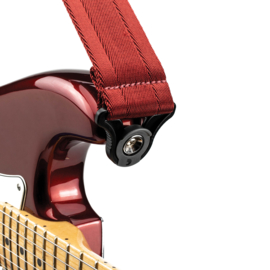 D'Addario 50BAL11 Auto Lock Blood Red gitaarband rood