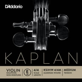 D'Addario KS311W 4/4M Kaplan Einzel E Saite Violine 4/4 Scale, Medium Tension Ball End KS311W-4/4M