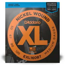 D'Addario  EXL160BT Nickel Wound  Balanced Tension Medium Saiten Set für E Bass Gitarre