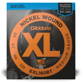 D'Addario  EXL160BT Nickel Wound  Balanced Tension Medium snaren set voor bas gitaar