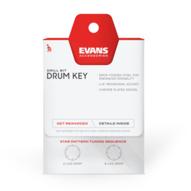 Evans DABK  Drill Bit Drum Key sleutel voor machine