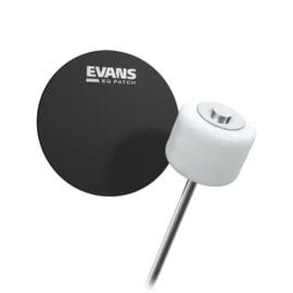 Evans EQPB1 Black Nylon Single Patch Schwarz Fellschütz