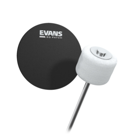 Evans EQPB1 Black Nylon Single Patch zwart