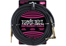 Ernie Ball 6086 geweven gitaar kabel 5,5 meter zwart