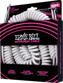 Ernie Ball 6045 Gewelltes Instrumentenkabel 9m Weiß