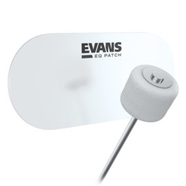 Evans EQPC2 Clear Plastic Double Patch Clear