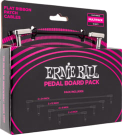 Ernie Ball 6224 Flat Ribbon Patchkabel Multipack 10 kabels