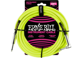 Ernie Ball 6080 geweven gitaar kabel 3 meter Neon geel