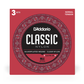 D'Addario EJ27N-3D  3 Pack Saitensatz für Konzertgitarre