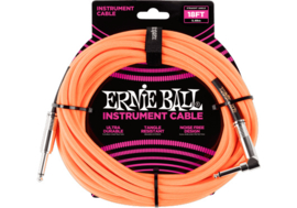 Ernie Ball 6084 geweven gitaar kabel 5,5 meter neon oranje