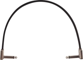 Ernie Ball 6227 Flat Ribbon Patch Cable haaks 30 cm platte Jacks zwart