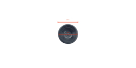 Klik dop met vilt | 4 stuks