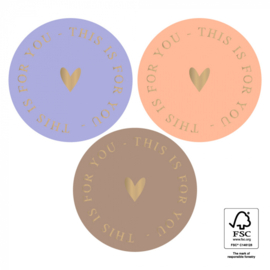 Stickers Multi - This Is For You Gold - Sweet | 6 stuks