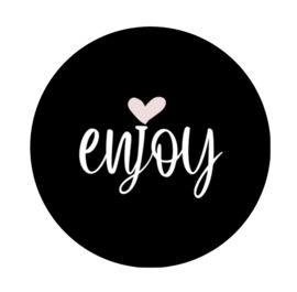 Sluitsticker | enjoy | 50 stuks