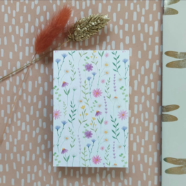 Minikaartje | bloemenveld