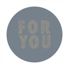 Sluitsticker | For you sky blue