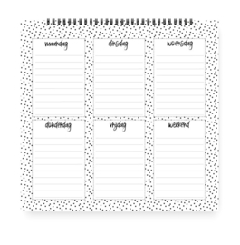 Lijstjes maken mij blij | weekplanner