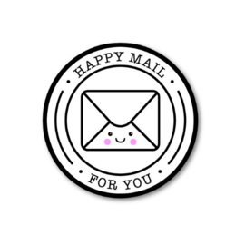 Sluitsticker | happy mail | per 5