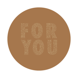 Sluitsticker | For you cognac