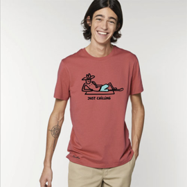 Just Chilling T-Shirt - Rood